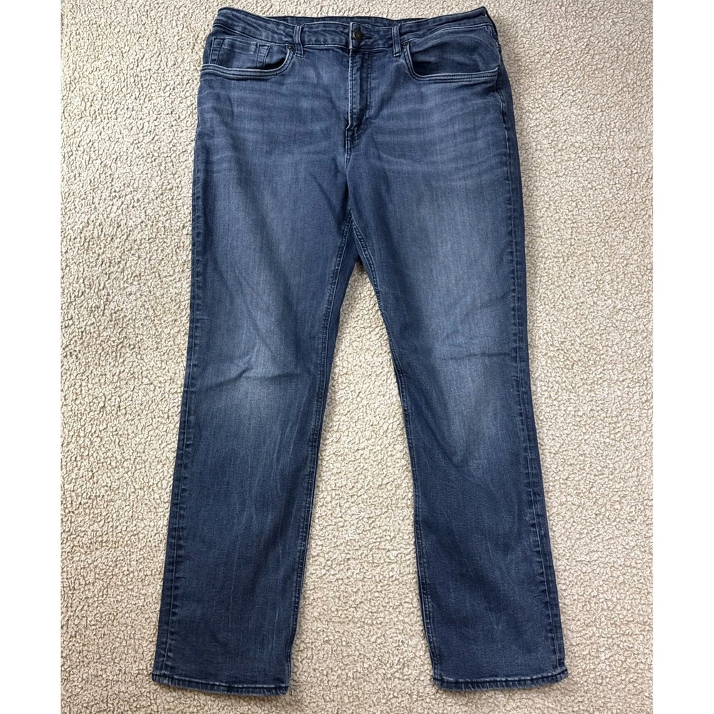 Buffalo David Bitton Jeans Mens 36x32 Athletic Fit Stretch Bronco-X Blue